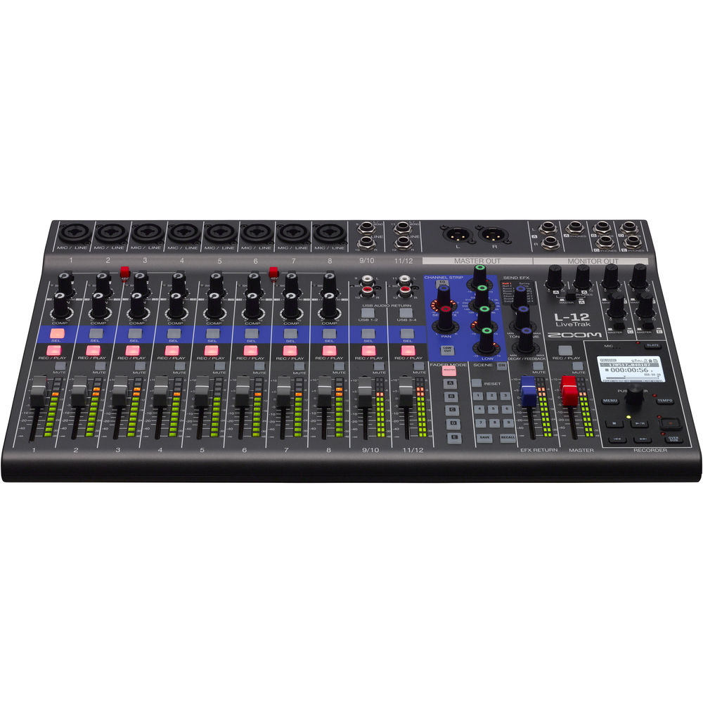 Zoom LiveTrak L-12 - 12-Channel Digital Mixer & Recorder